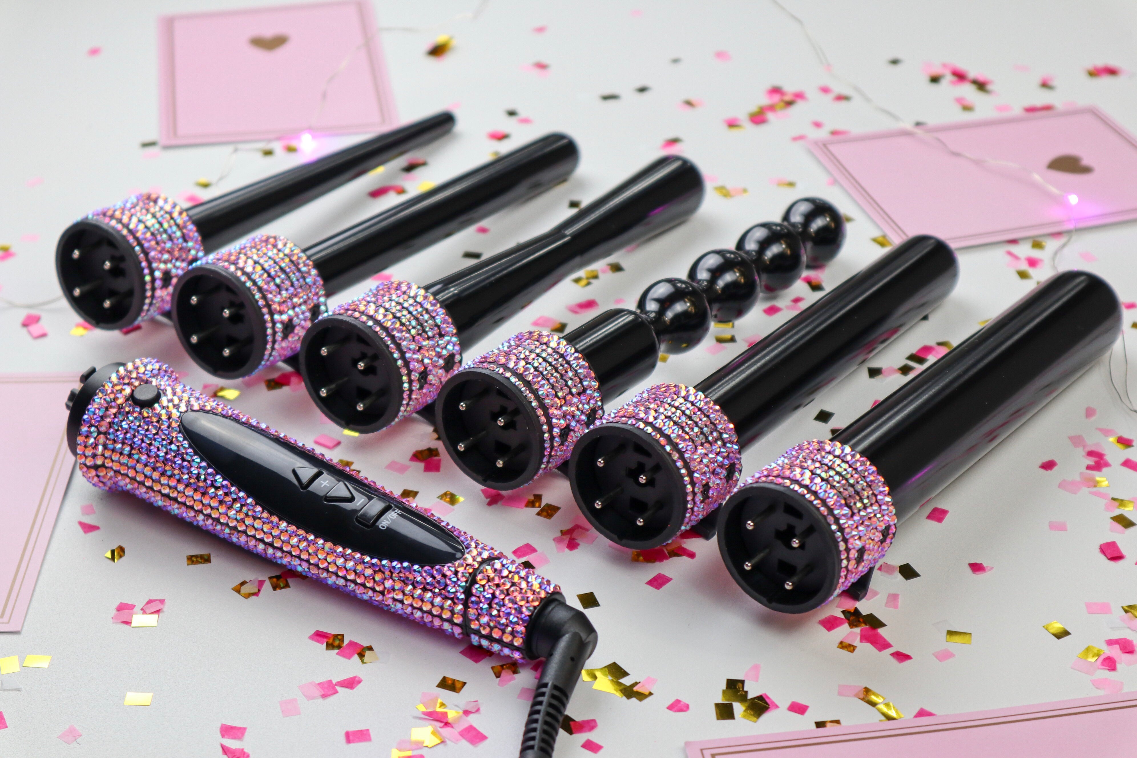 Crystallized 6 in 1 Ceramic Curling Wand