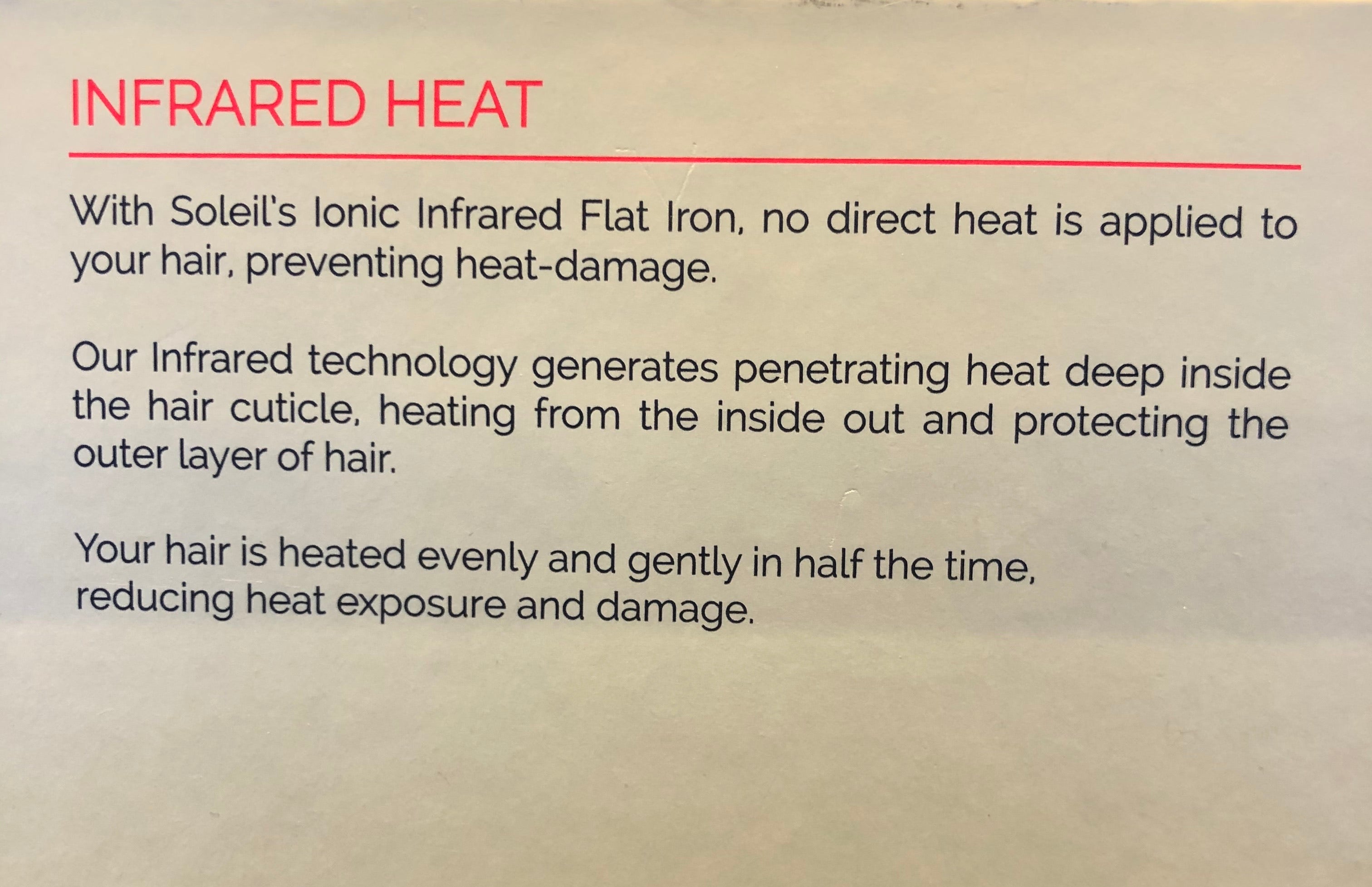 Infared Flat Iron